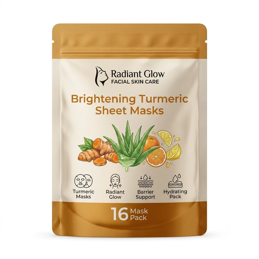 Brightening Turmeric Sheet Masks