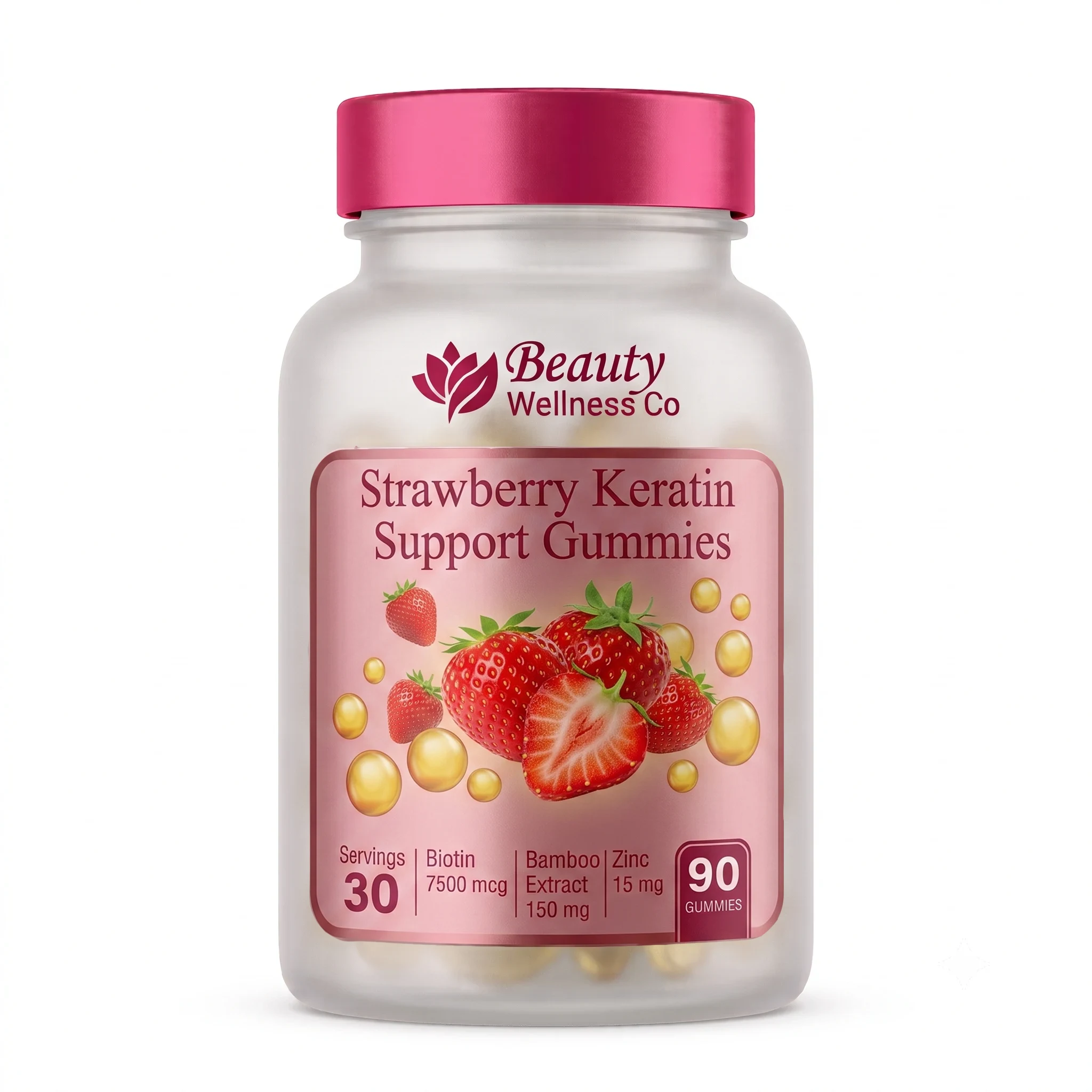 Strawberry Keratin Support Gummies