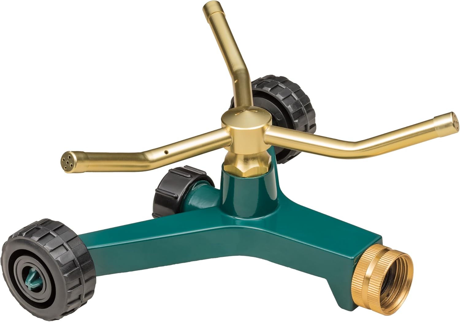 Lawn and Garden 3-Arm Metal Sprinkler with Wheel Base