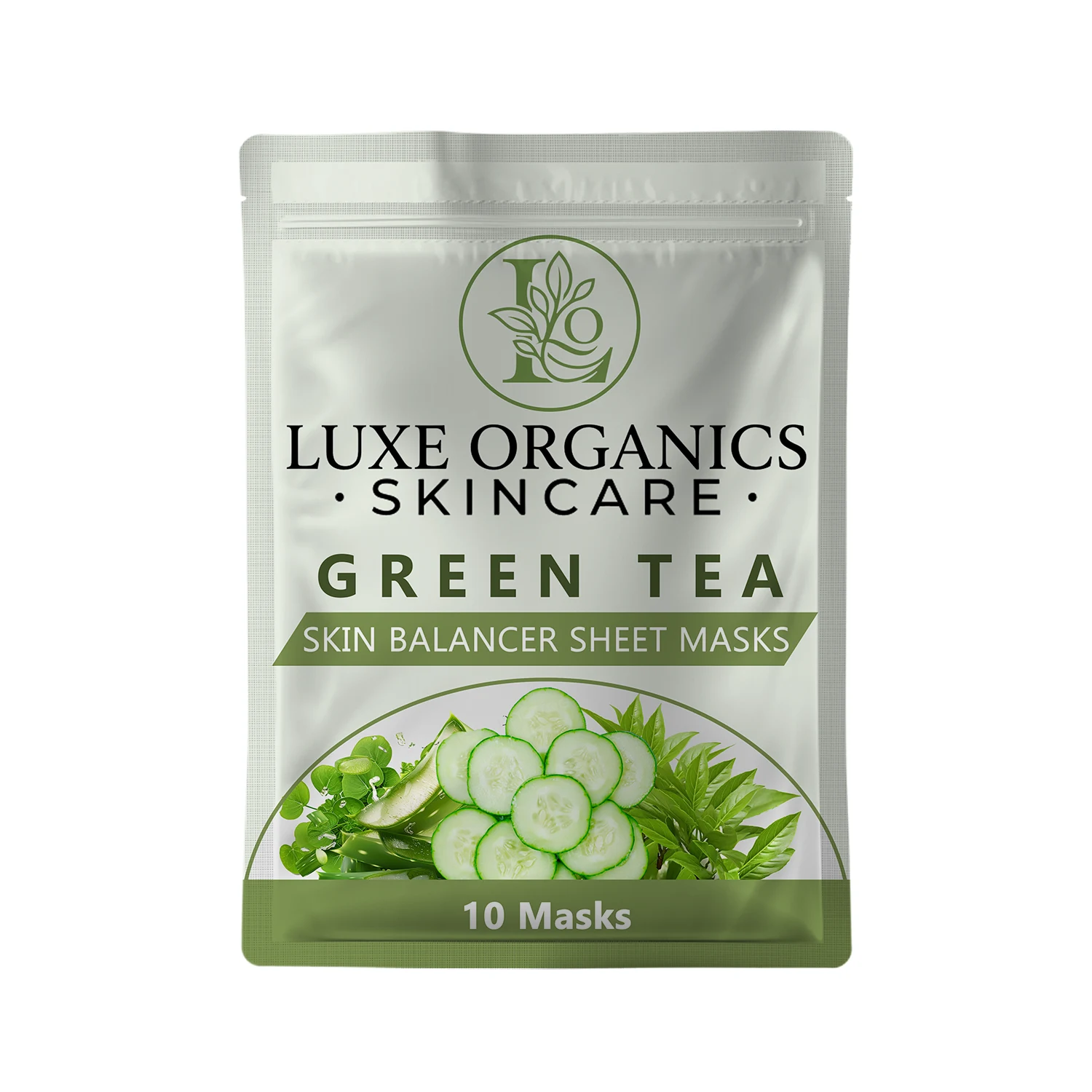 Organic Green Tea Skin Balancer Sheet Masks