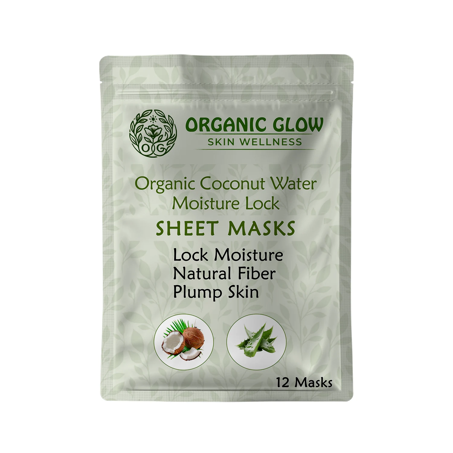 Organic Coconut Water Moisture Lock Sheet Masks