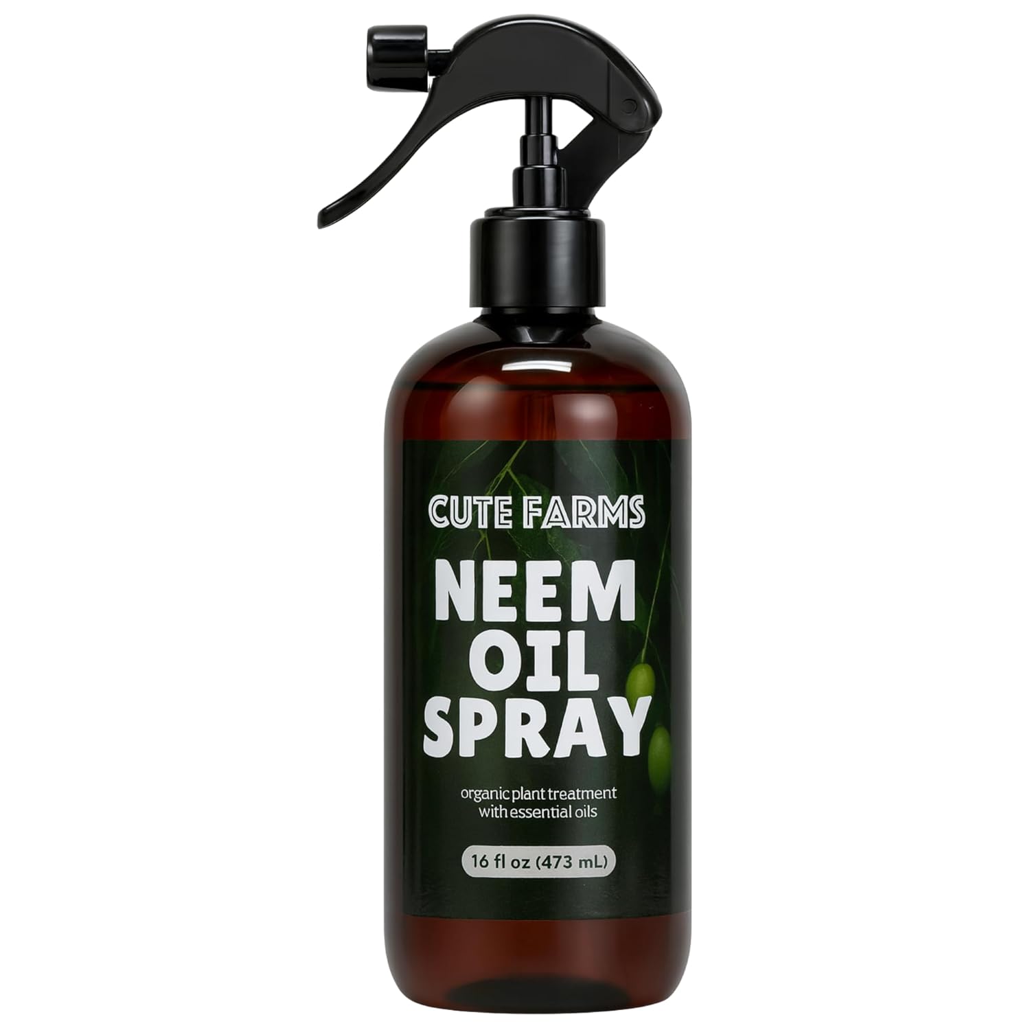 Organic Neem Oil with Essential Oils (16 fl oz) – Plant Spray for Indoor & Outdoor Plants