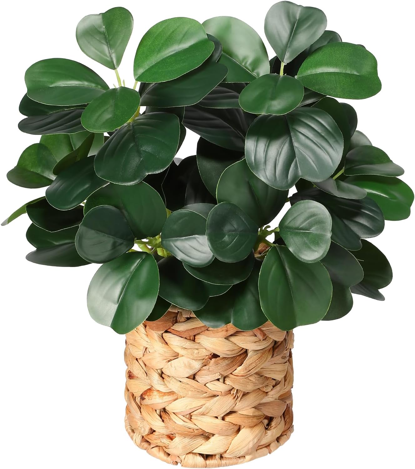 Artificial Plants Decor Greenery Indoor Fake Ficus Tree Small Fake Plants Braided Potted Fake Plants