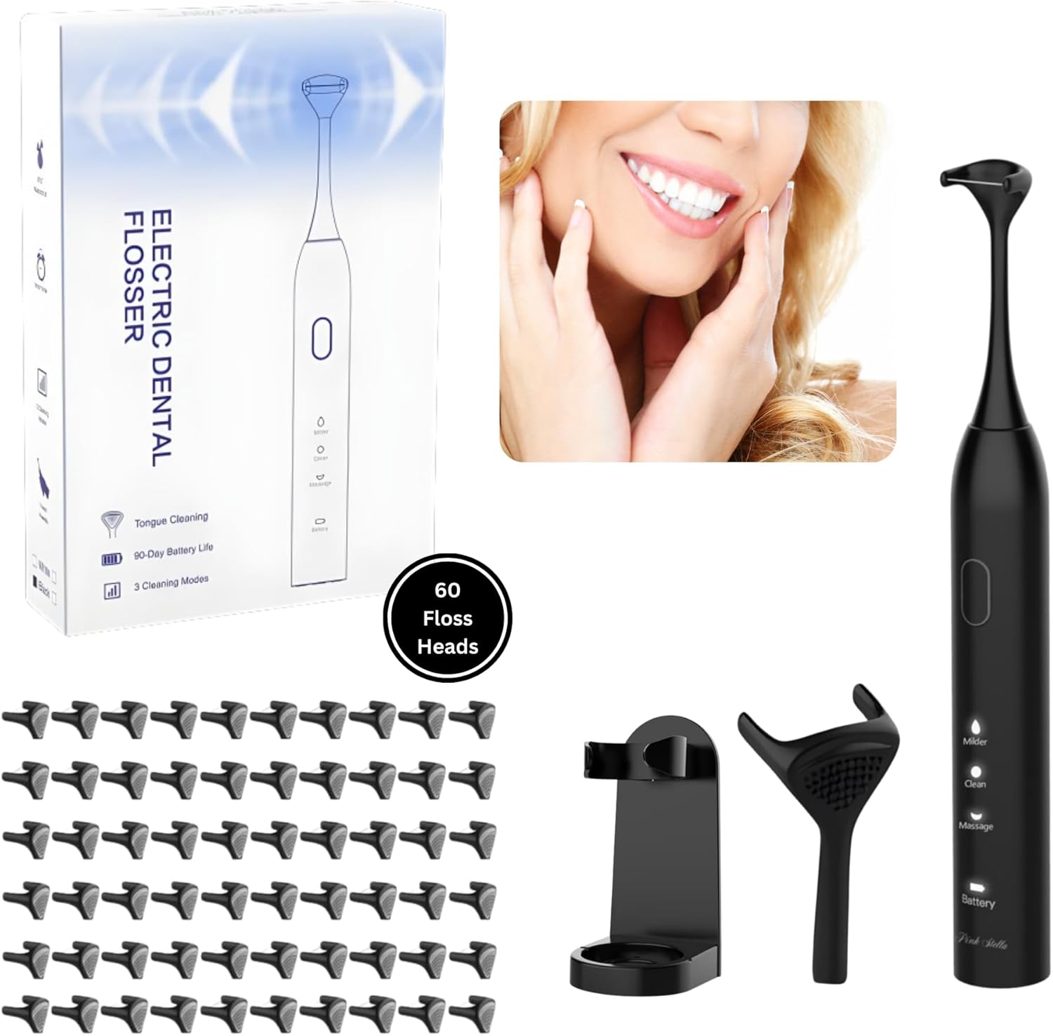 Electric Dental Flosser Oral Care Device
