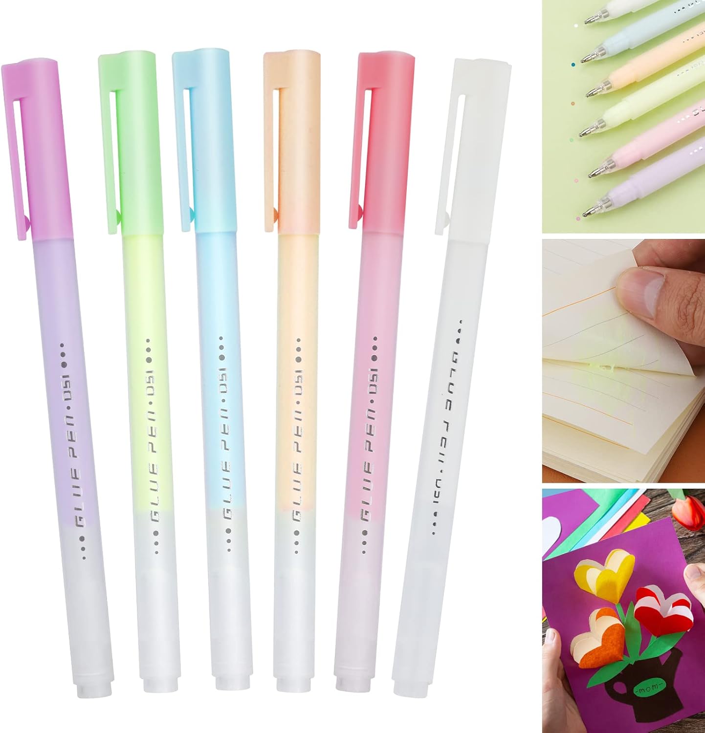 Scrapbooking Quick-Dry Glue Pens Set (6 Pieces)