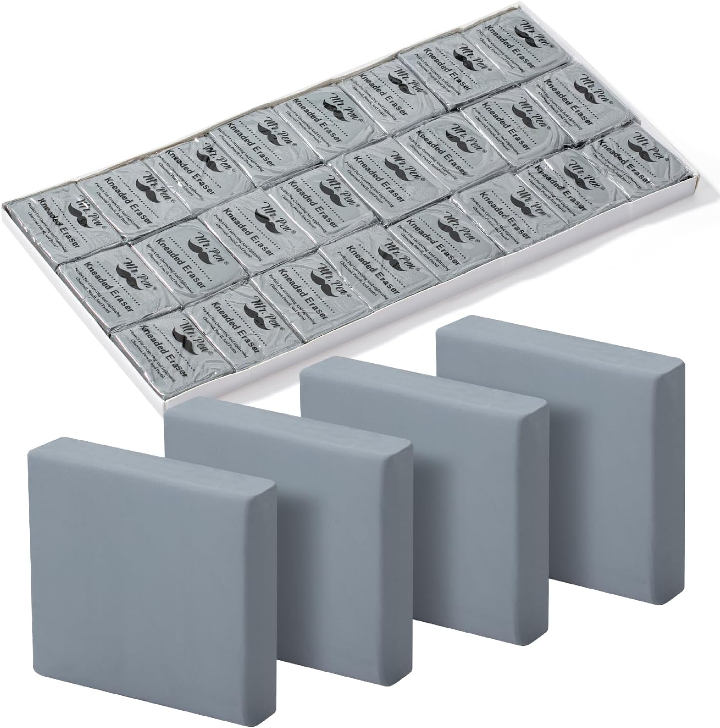 Kneaded Art Erasers Set (24 Pieces)