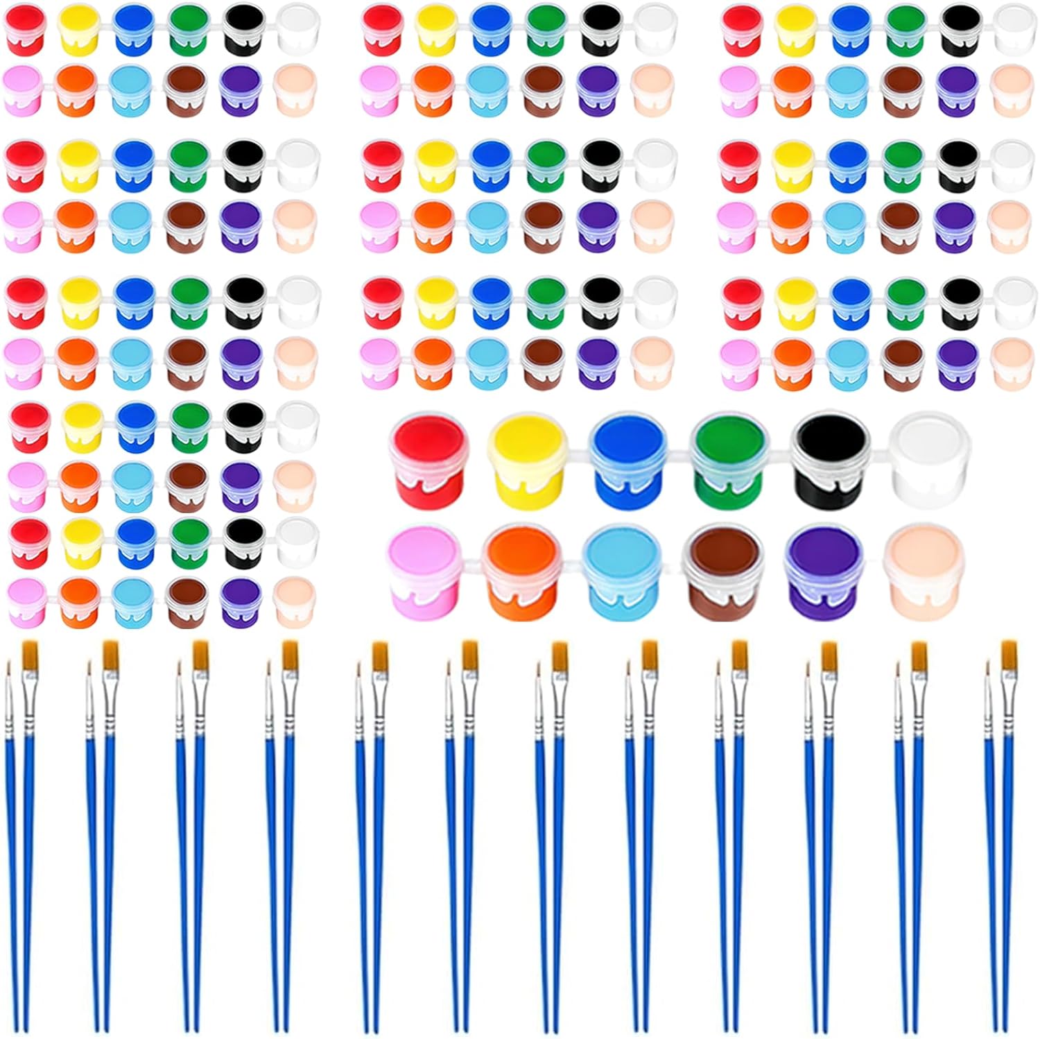 Mini Washable Acrylic Paint Kit (168 Pieces)