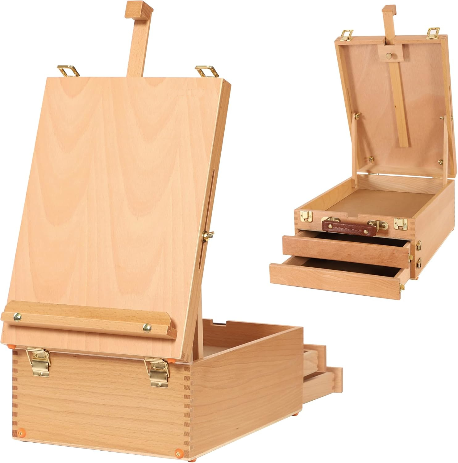 Tabletop Easel Box with 3 Storage Drawers