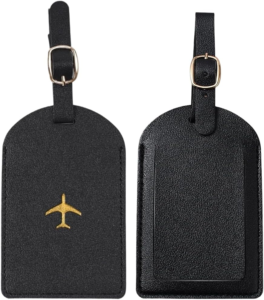 Luggage Tags with Privacy Cover 2 Pack