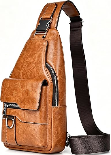 PU Leather Crossbody Sling Bag