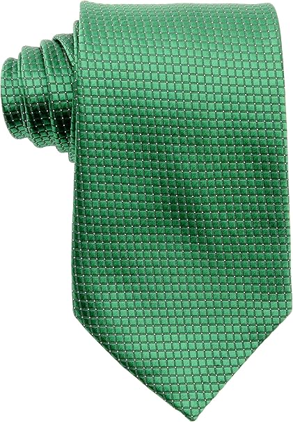 Men's Plaid Checked Jacquard Woven Silk Necktie