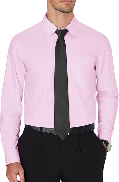 Men's Wrinkle-Free Long Sleeve Dress Shirt