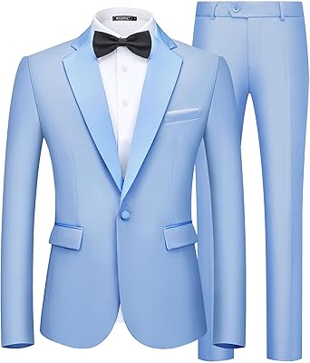 Men's Slim Fit 2-Piece Suit Set
