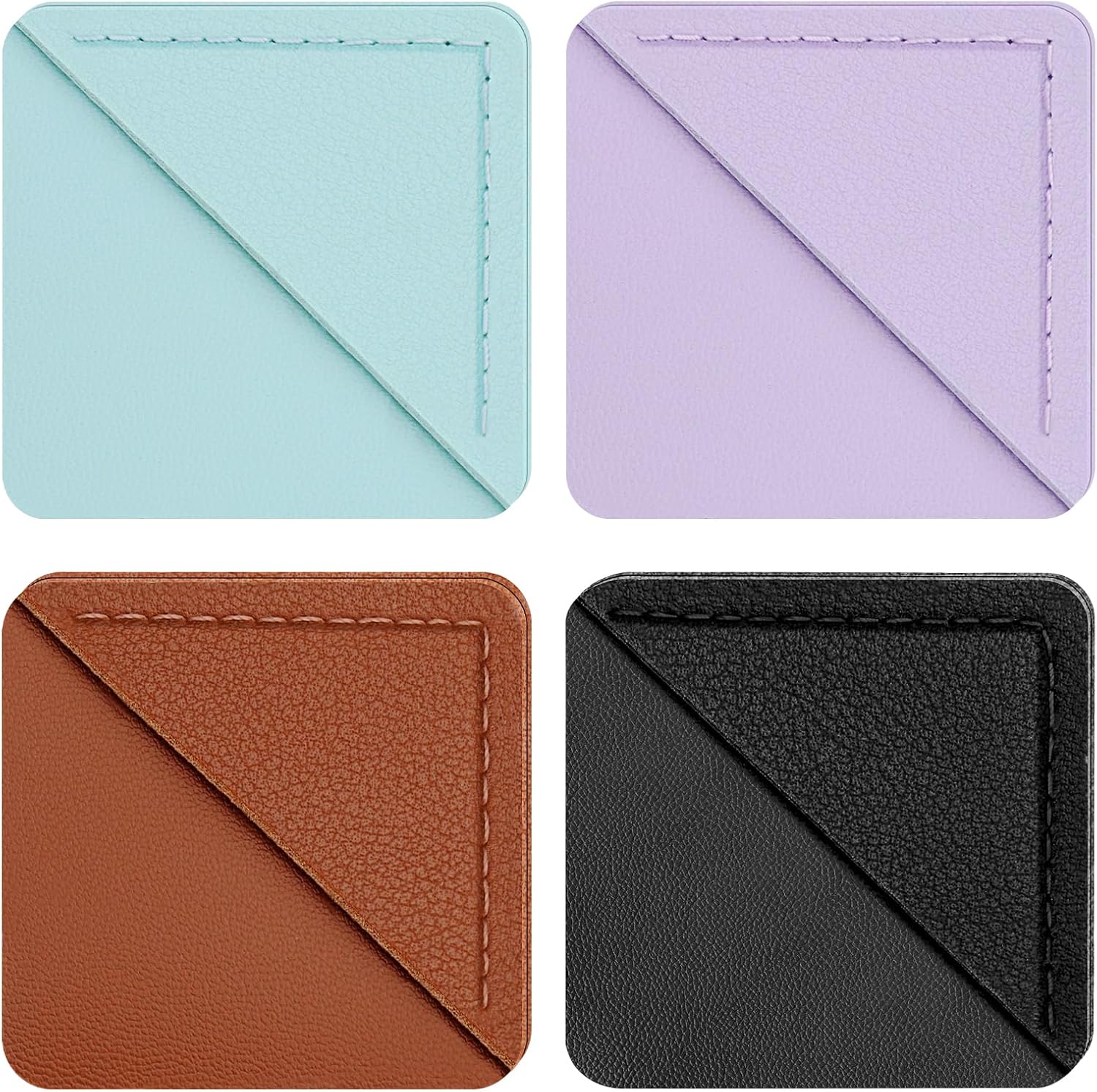 Leather Corner Bookmarks 4 Pack