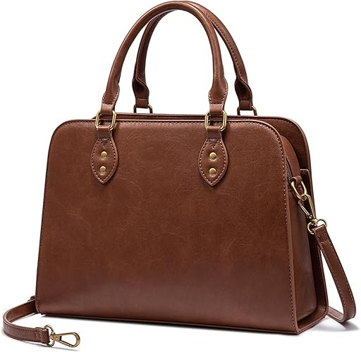 Vintage Leather Satchel Handbag