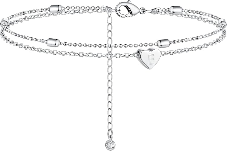 Twist Chain Silver-Plated Adjustable Anklet