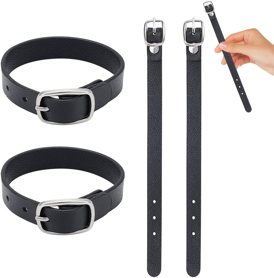 Leather Buckle Straps 4 Pack
