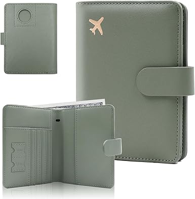 Leather RFID Passport Holder Wallet