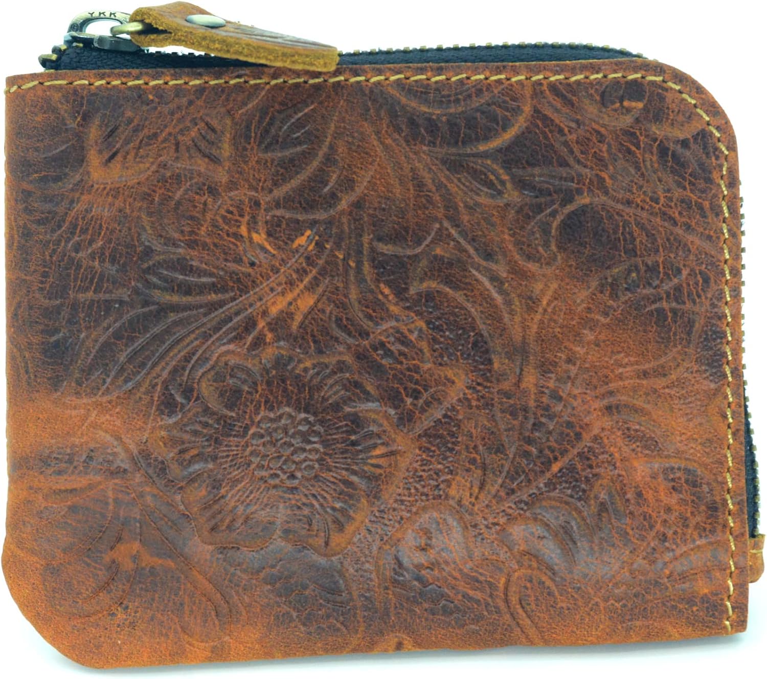 Leather Zipper Coin Purse