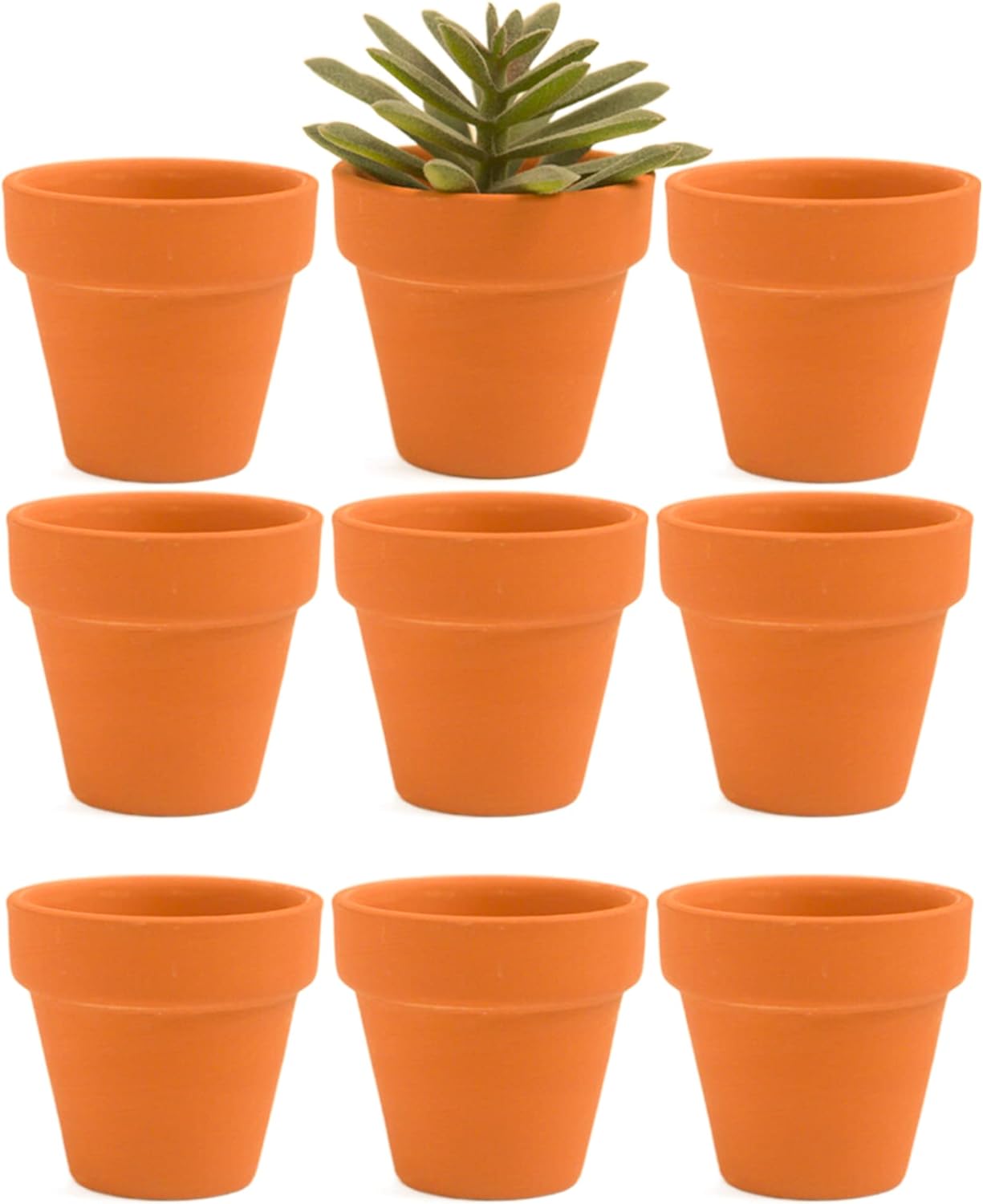 Mini Terracotta Clay Nursery Pots 9 Pack