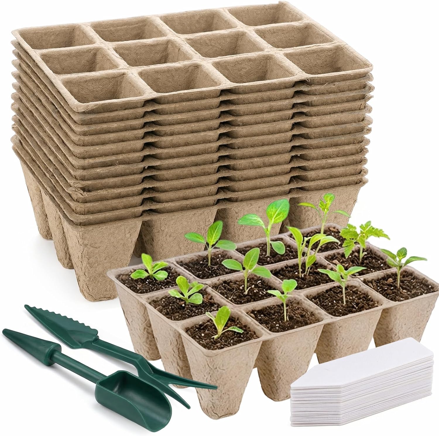 Biodegradable Seed Starter Tray Kit 144 Cells