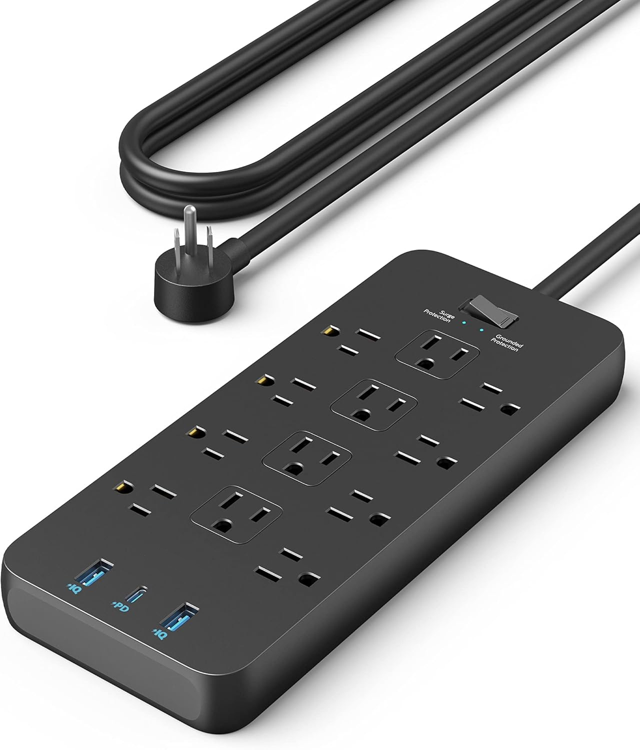 Multi Outlet Surge Protector Power Strip with USB Charging Ports
