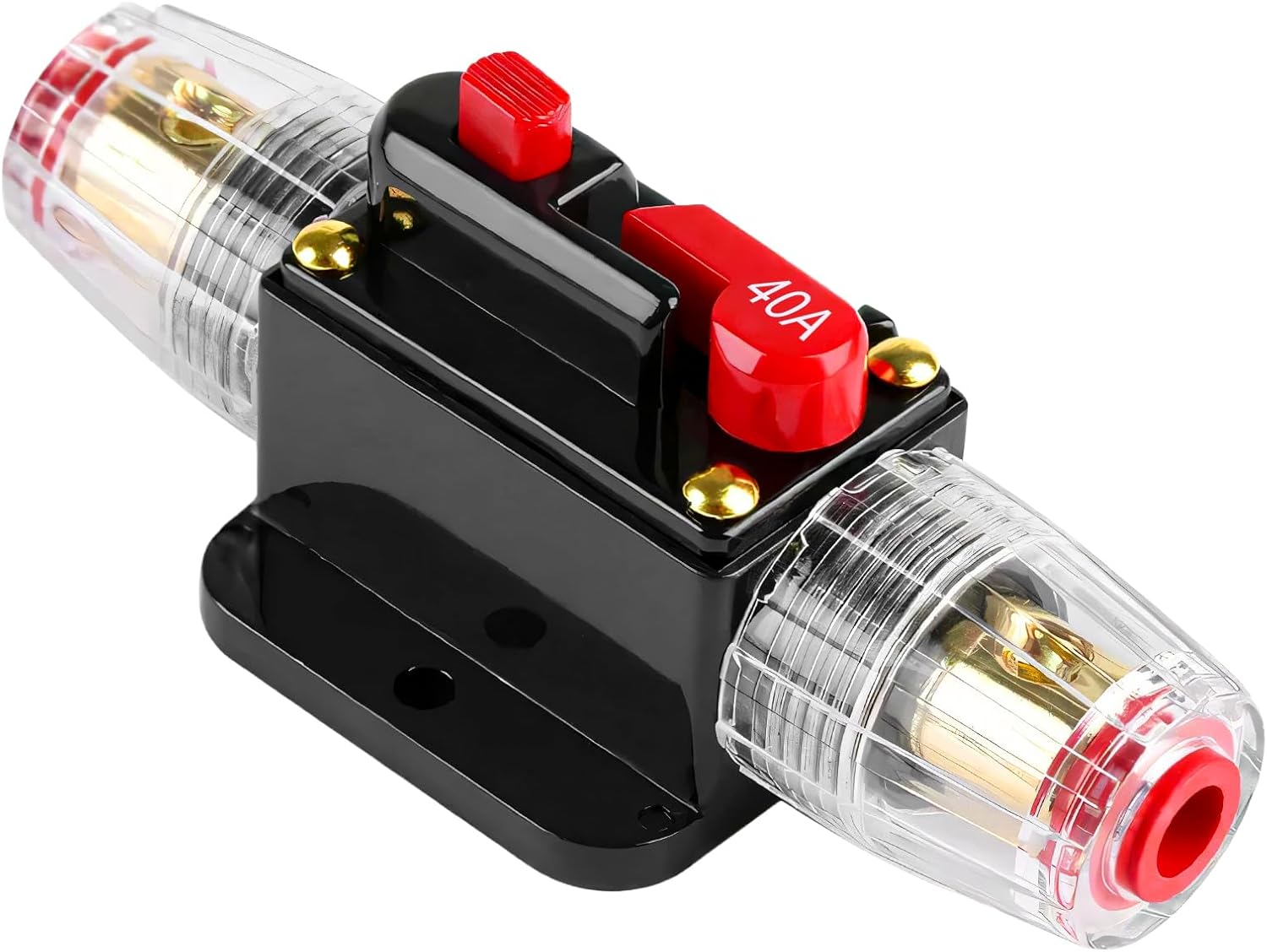 Inline Resettable Automotive Circuit Breaker Fuse Holder 12V–48V