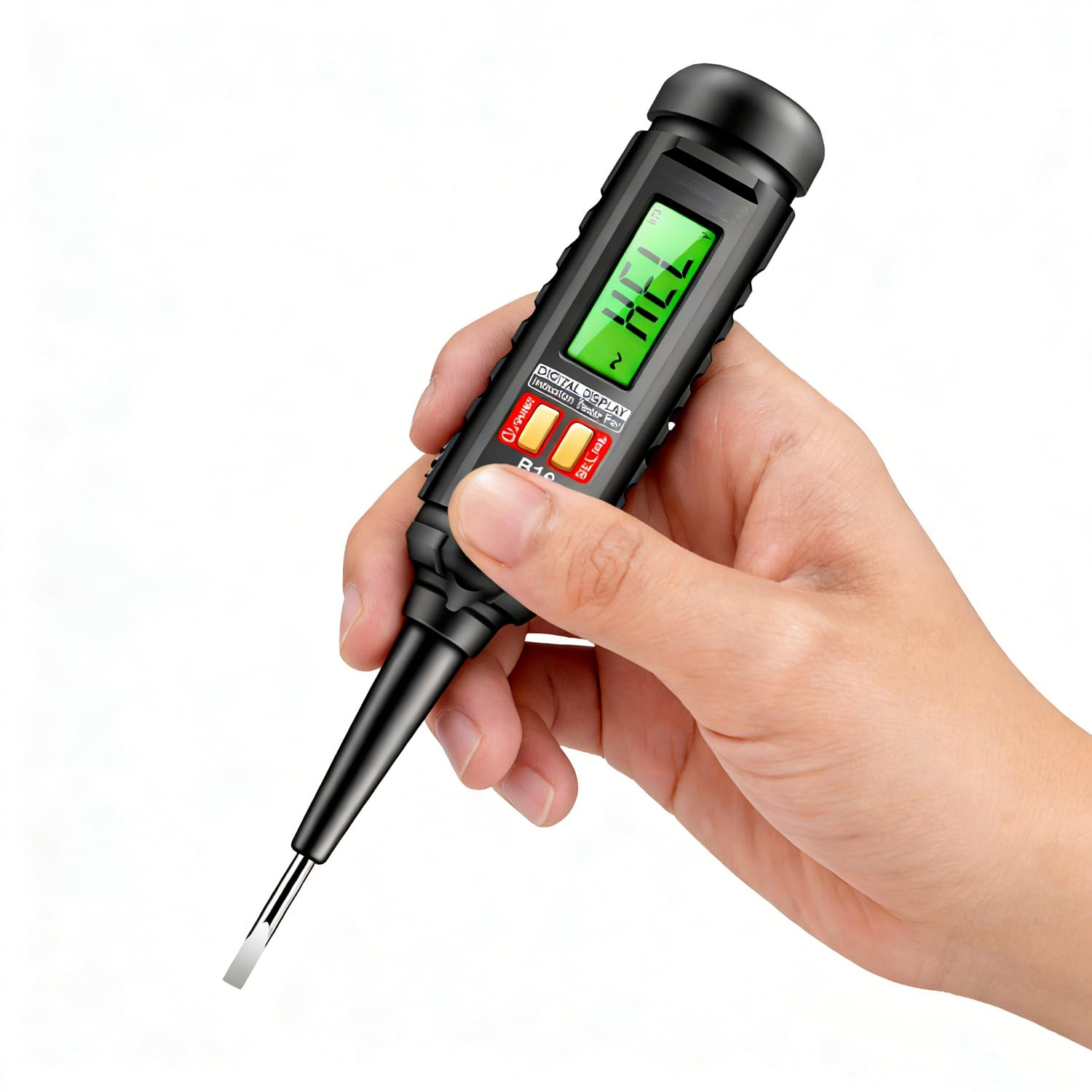 Non-Contact Digital Voltage Tester Pen with LCD Display and Buzzer