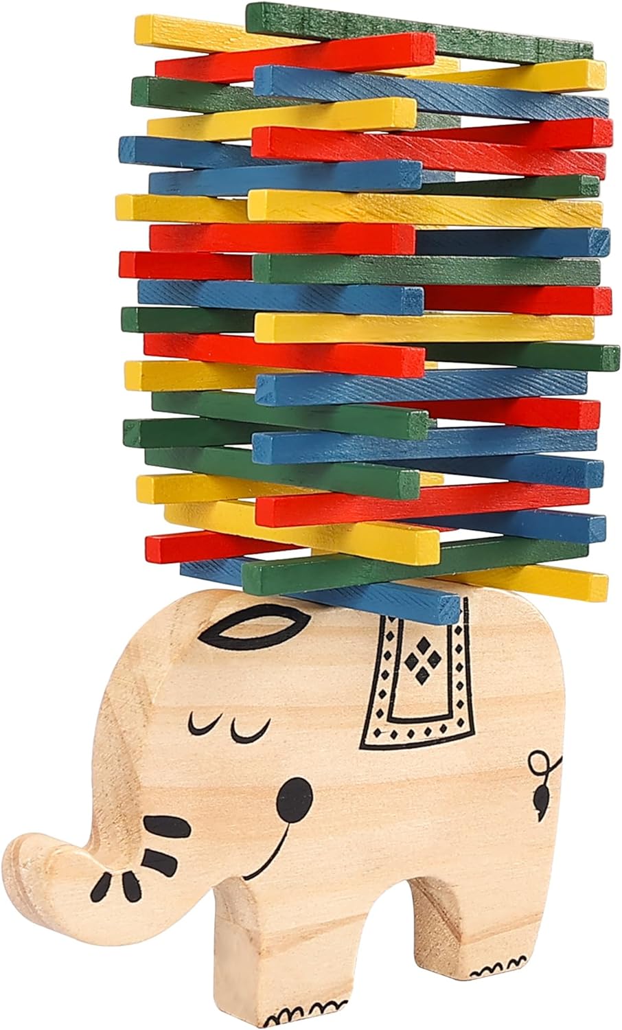 Elephant Themed Wooden Balancing Game for Children