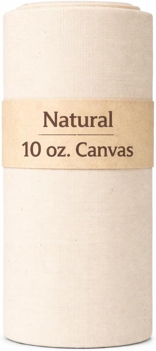 Cotton Duck Canvas Fabric Heavy Weight 10oz Durable 100% Cotton – 60" Wide, 36 Inch Roll