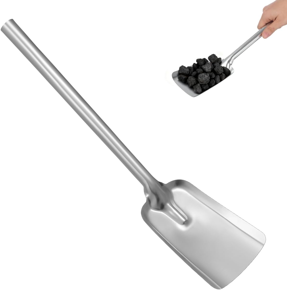 15.75 Inch Long Shovel with Long Handle for Fireplace