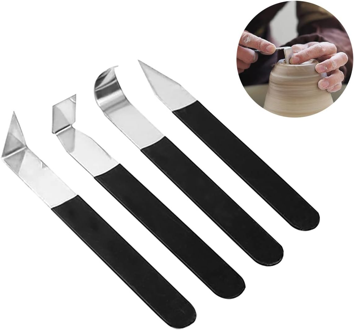 Pottery clay carving and sculpture tool set 4-piece