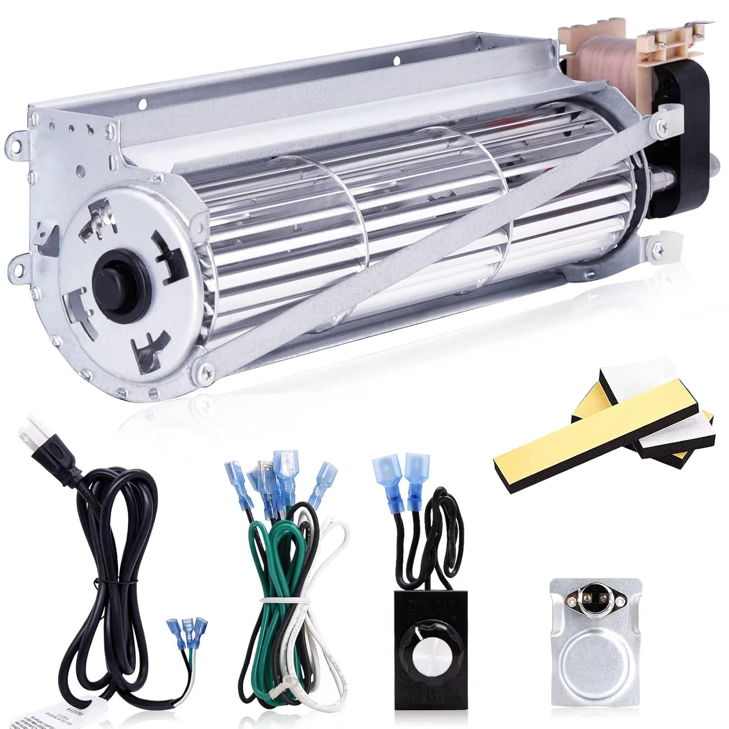 Fireplace Blower Fan Kit with Ball Bearing and Adjustable Speed