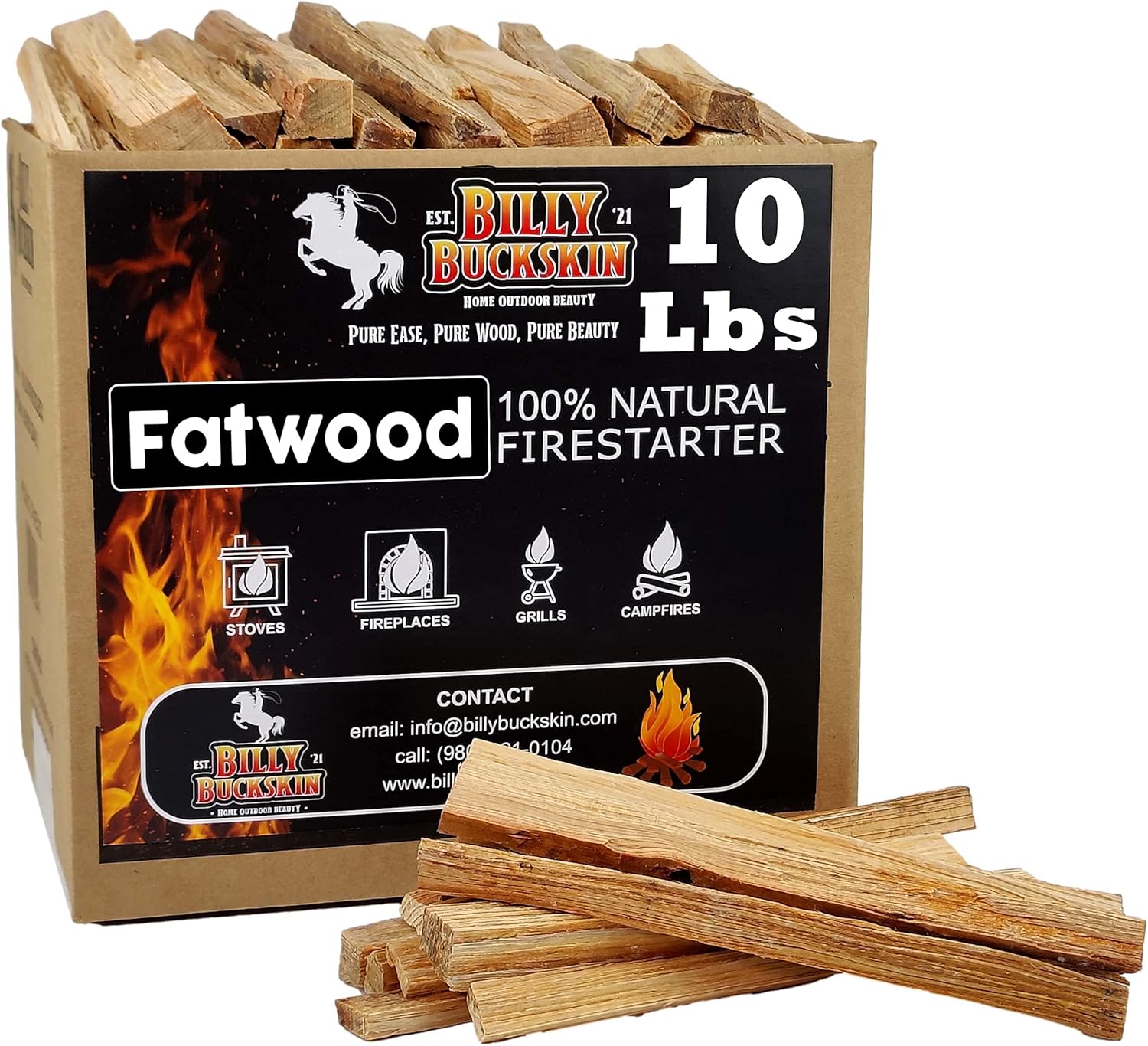 10lb Fatwood Fire Starter Sticks