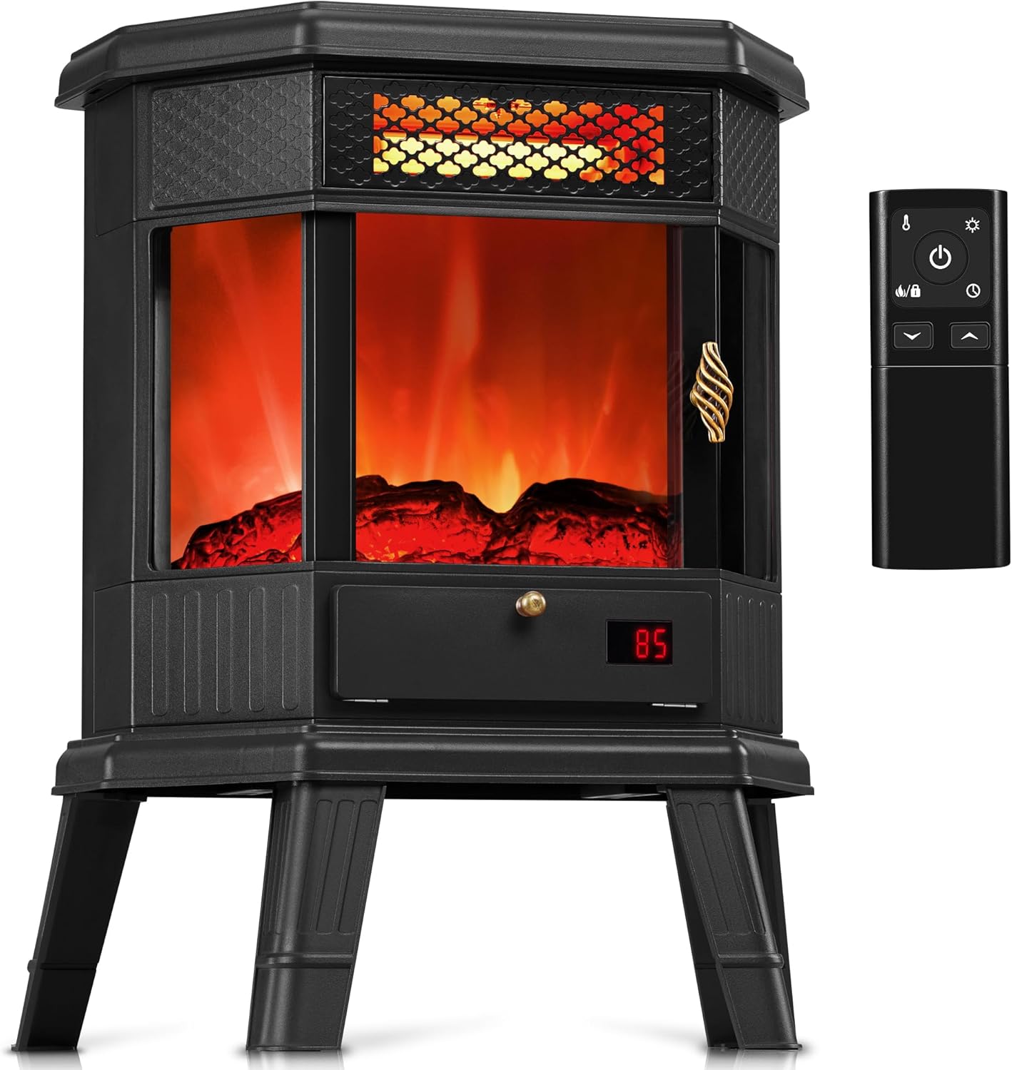 Electric Fireplace Heater 22 in Freestanding Fireplace Stove