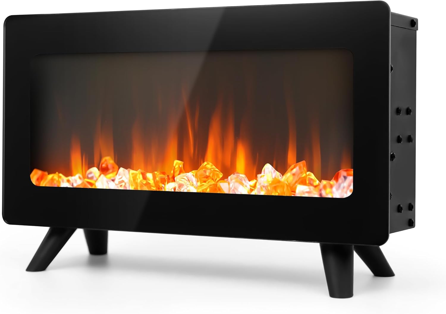 16" Small Electric Fireplace Heater
