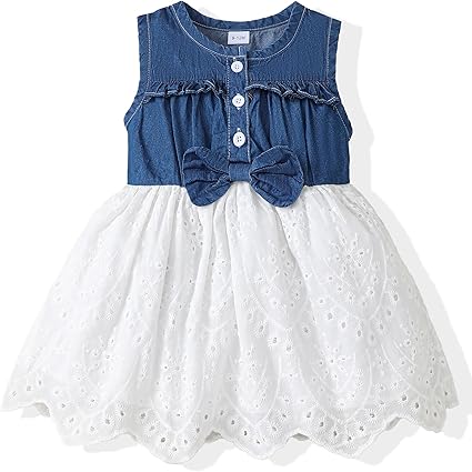 Toddler Baby Girl Summer Sleeveless Denim Sundress