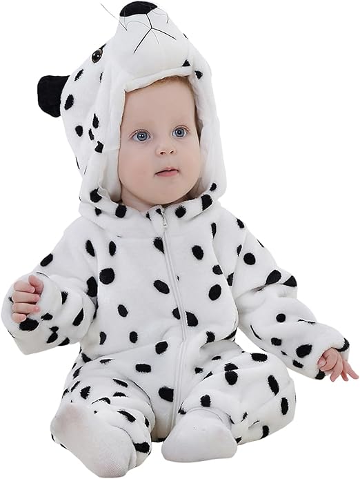 Baby Leopard Animal Onesie Toddler Hooded Romper