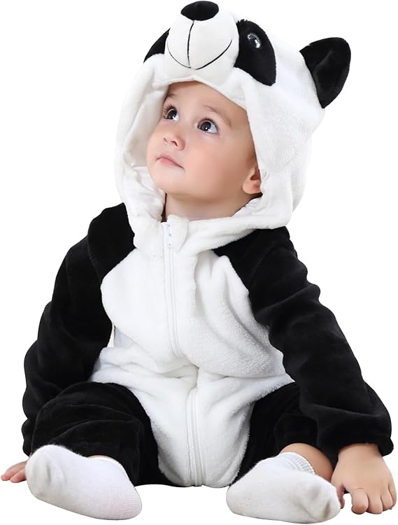 Baby Animal Cosplay Costume Hooded Romper Soft