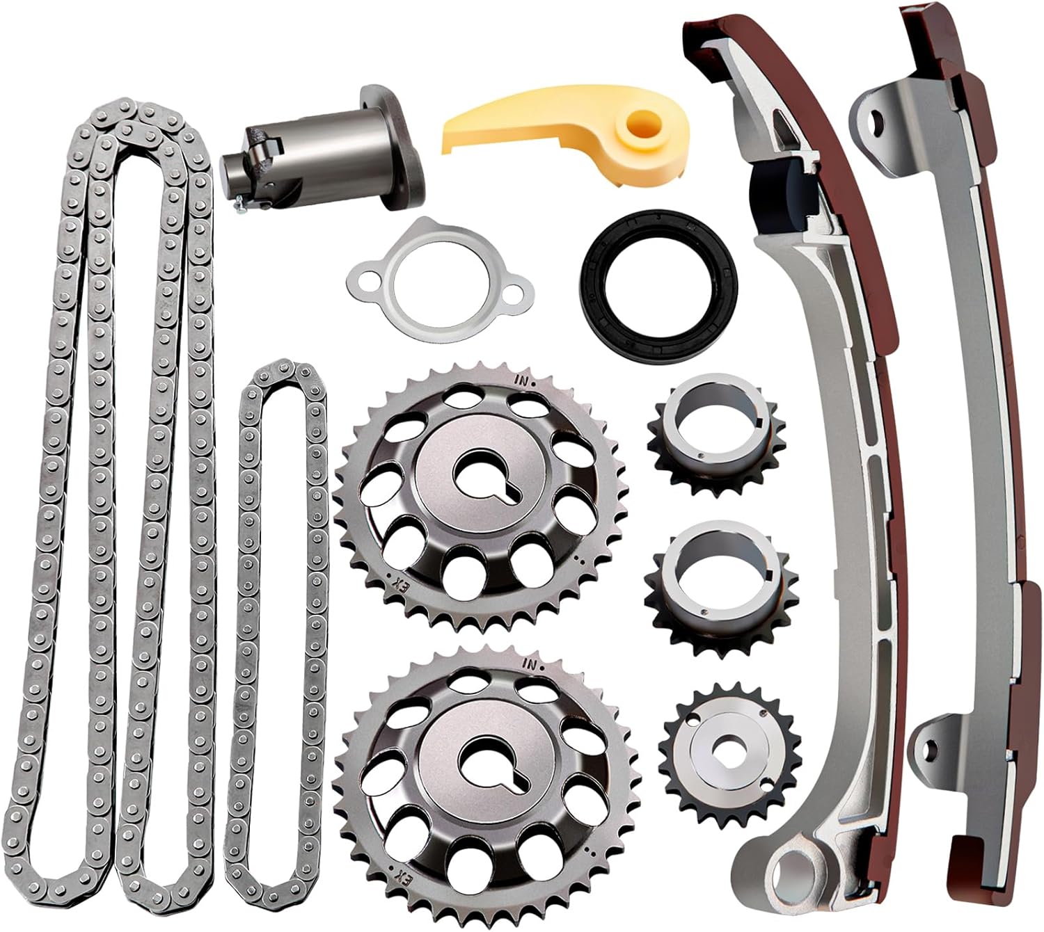 ECCPP Timing Chain Kit fits for 2002-2009 Toyota Camry 2.0L 2.4L C75313506-0H011
