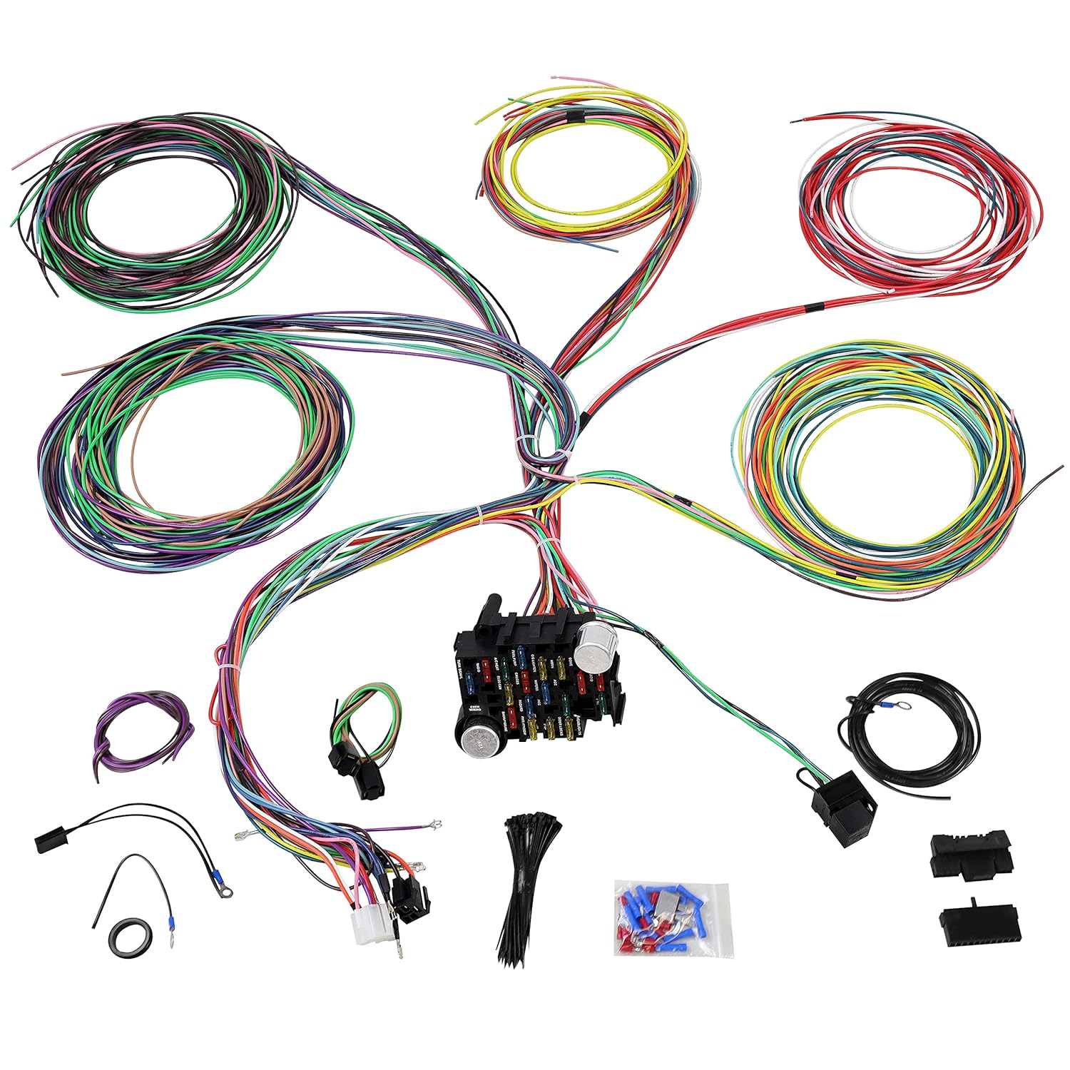 JY PERFORMANCE Universal 21 Circuit Wiring Harness Kit