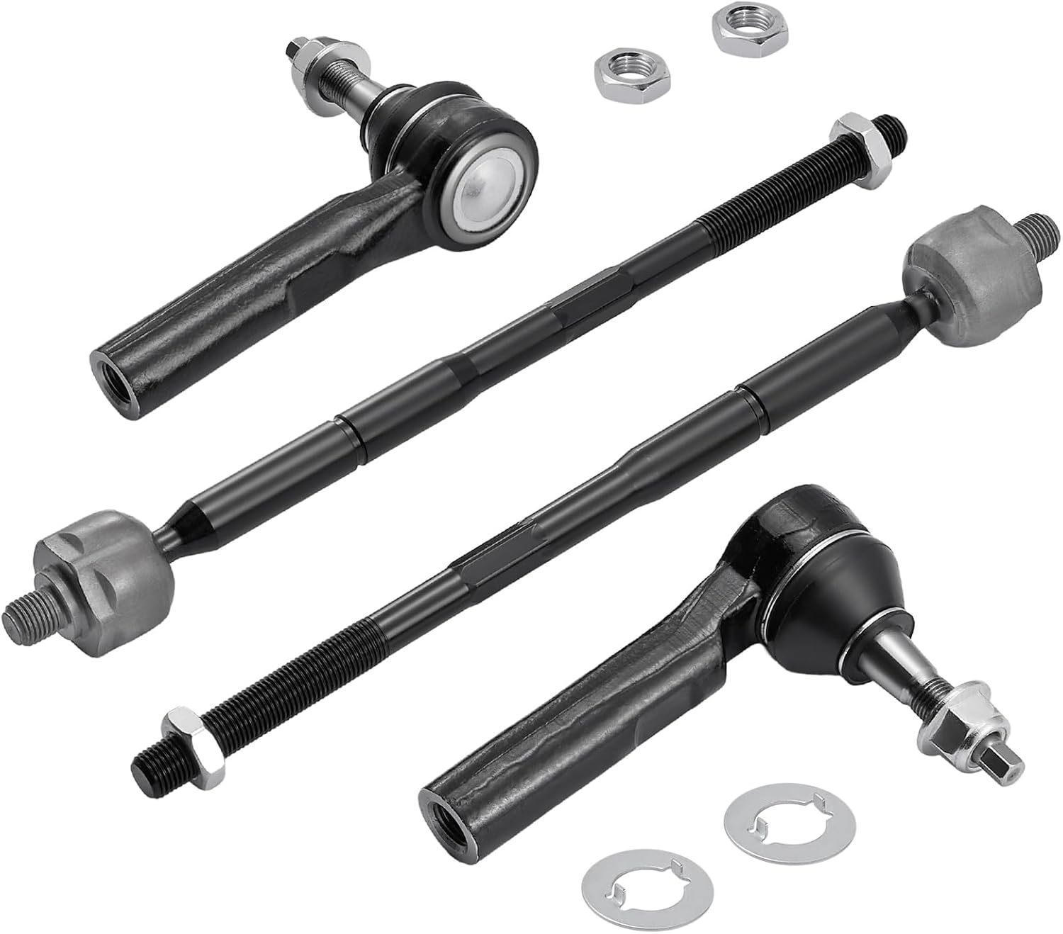 SYKRSS 4PCS ES80040 EV80645 Inner and Outer Tie Rod End kit
