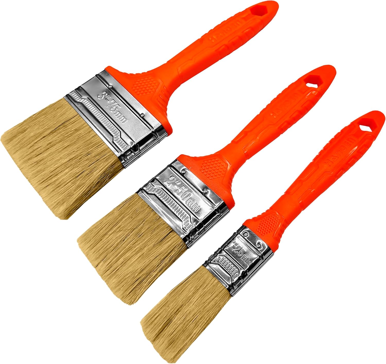 Flat Paddle Paint Brush Set