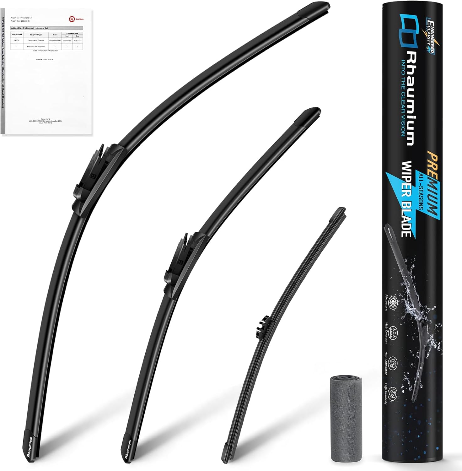 Rhaumium Pack of 3 Wiper Blades