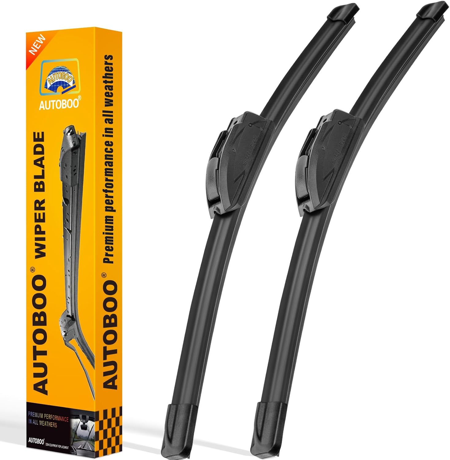 AUTOBOO 26" and 16" Windshield Wipers Blades