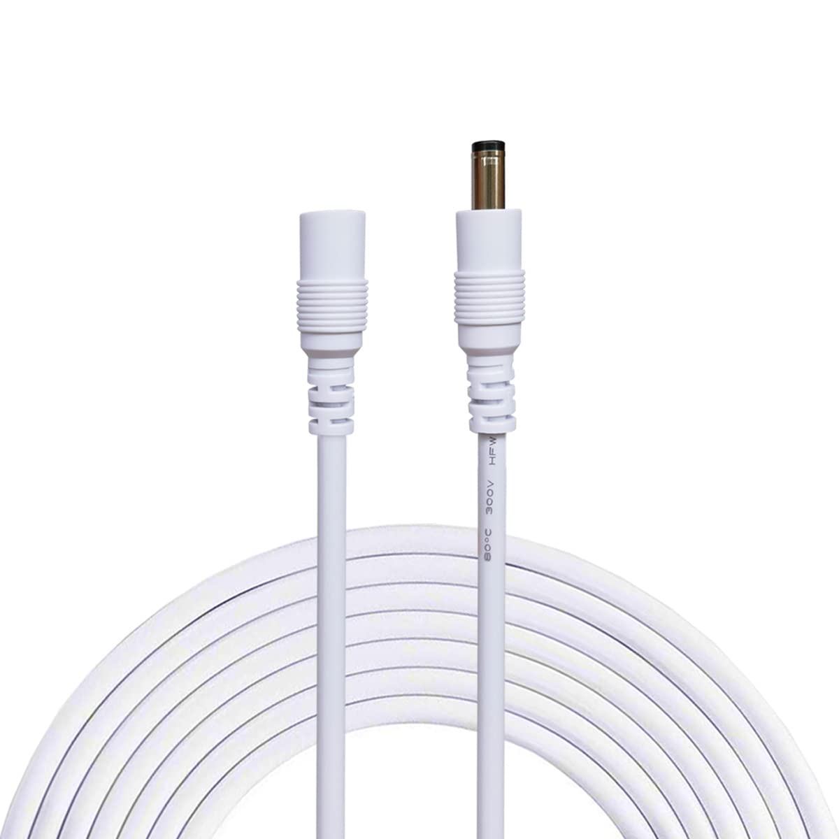 DC Power Extension Cable 2.1mm × 5.5mm Barrel Connector