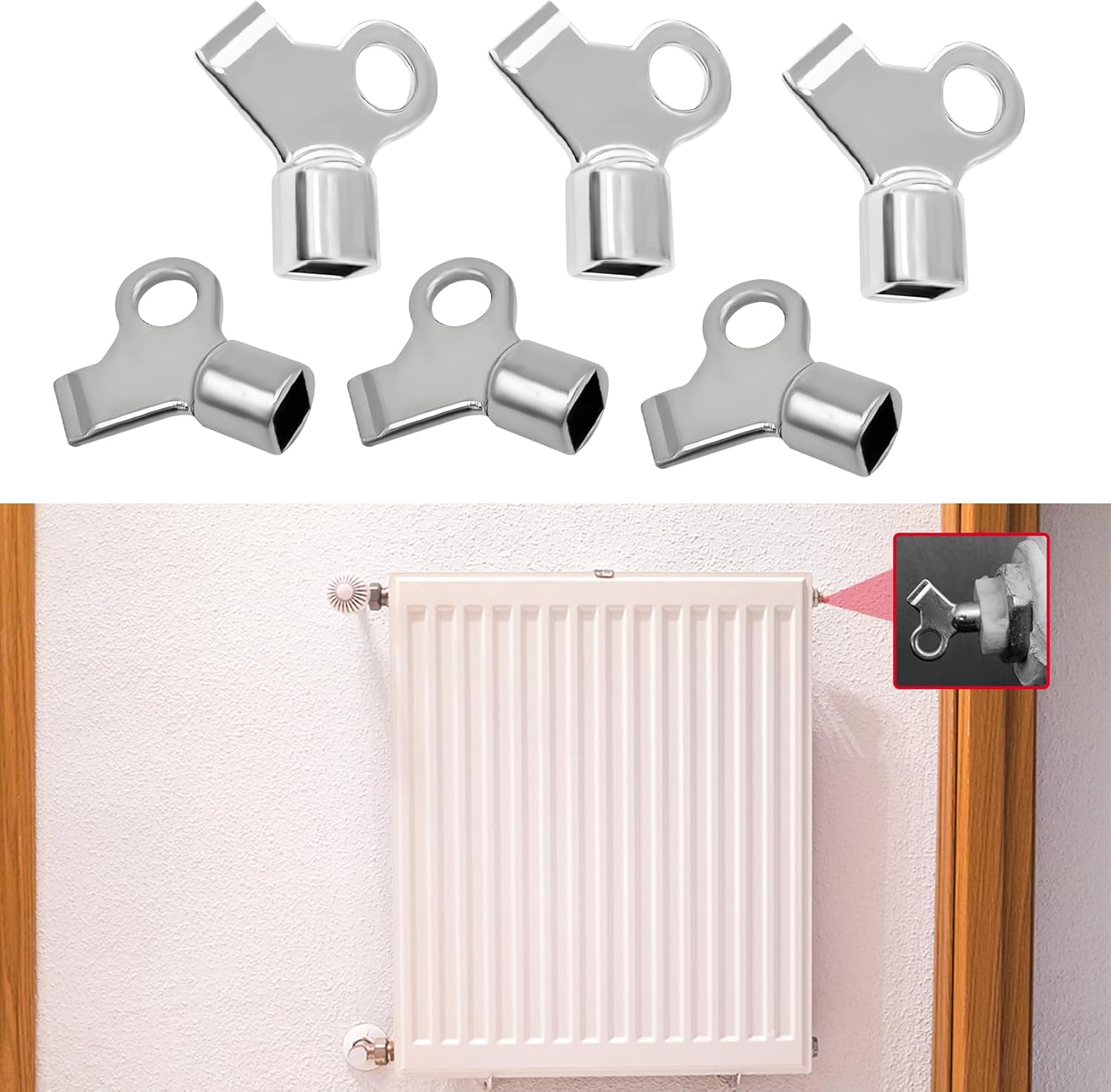 6PCS Radiator Bleeding Air Valve Key