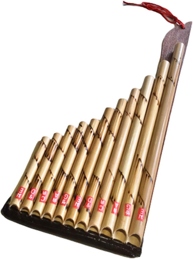 Bamboo Panpipe Musical Instrument 12 Pipes