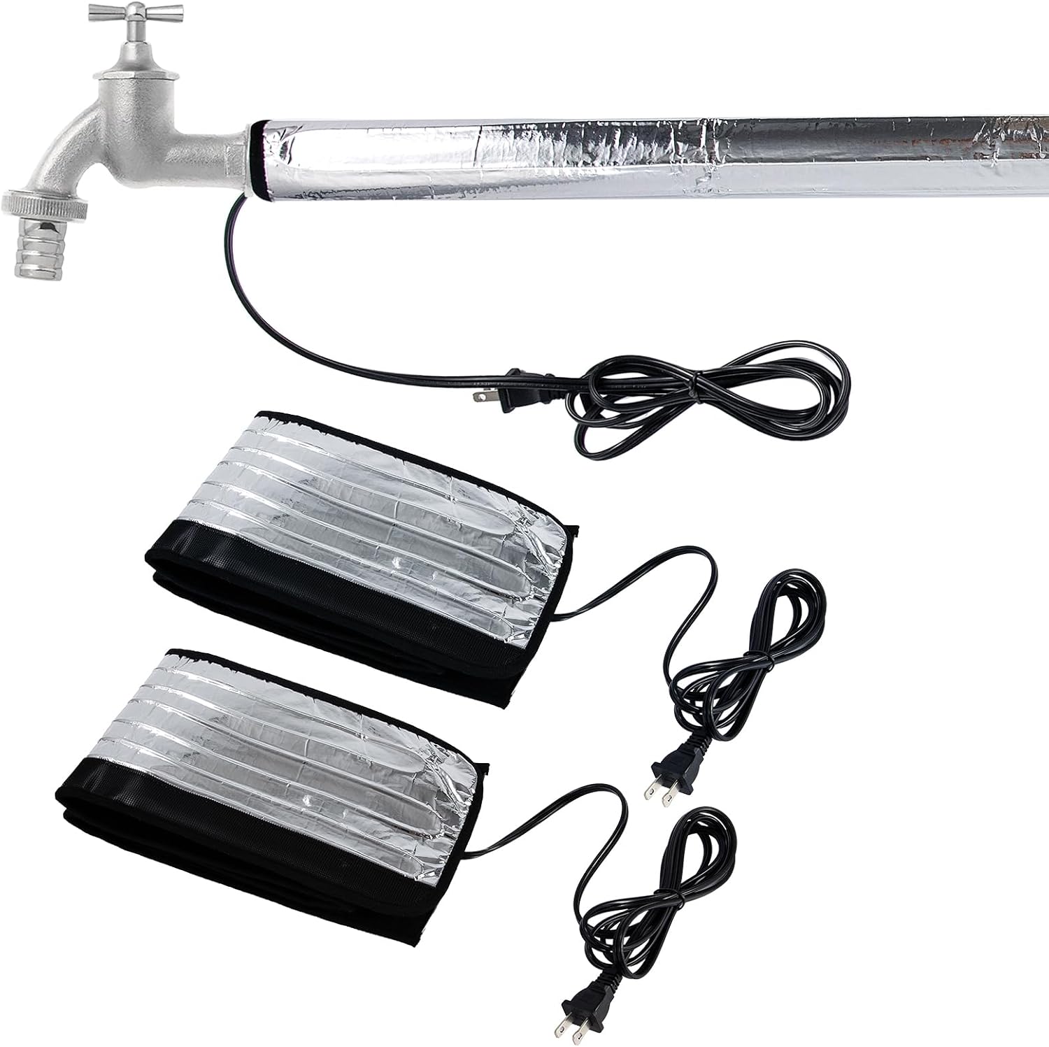 Water Pipe Heat Blanket for Freeze Protection, 2 Pack