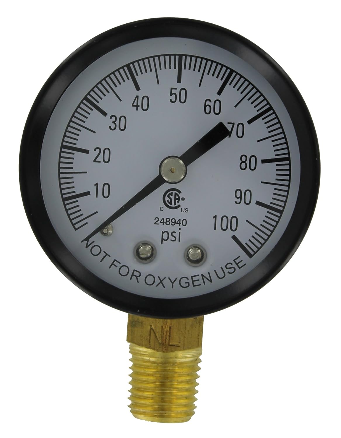 2.5 Inch NPT Female Pressure Gauge